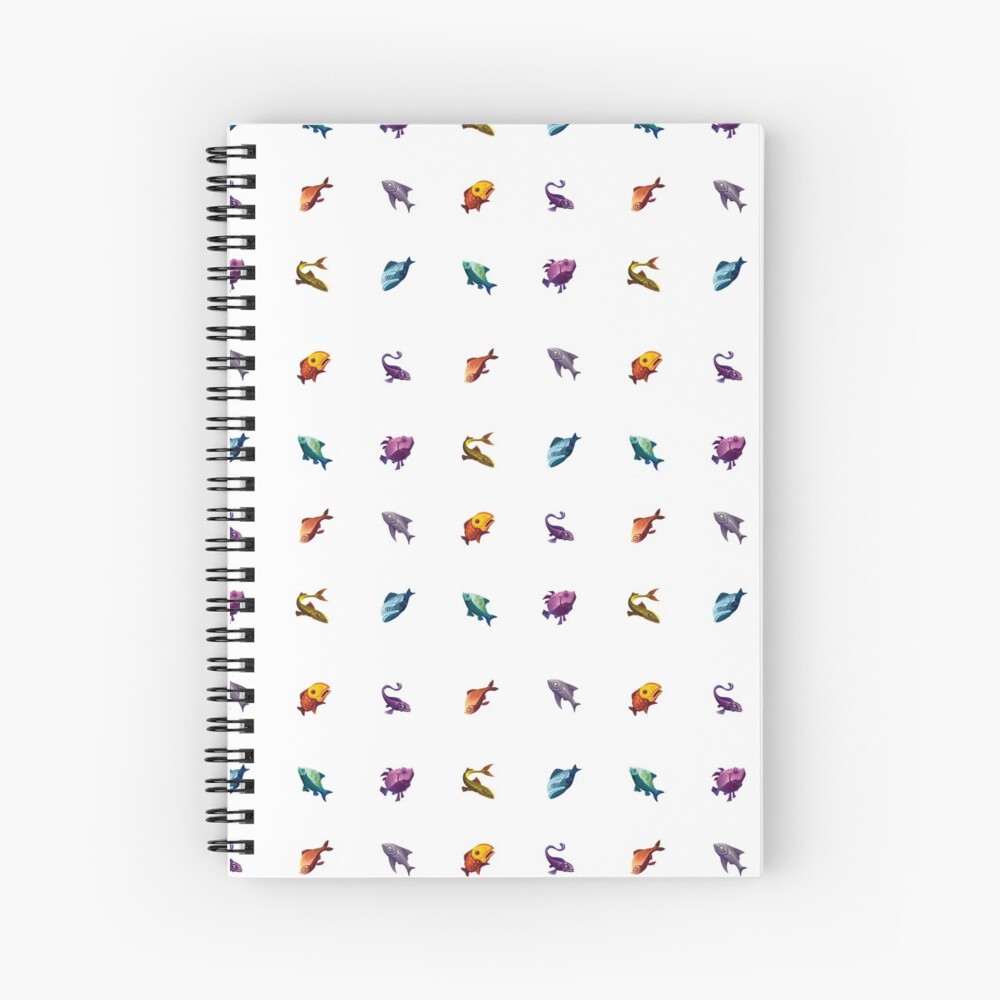 Muchos peces (blanco) Cuaderno de espiral