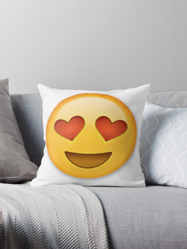 Heart emoji pillow hotsell