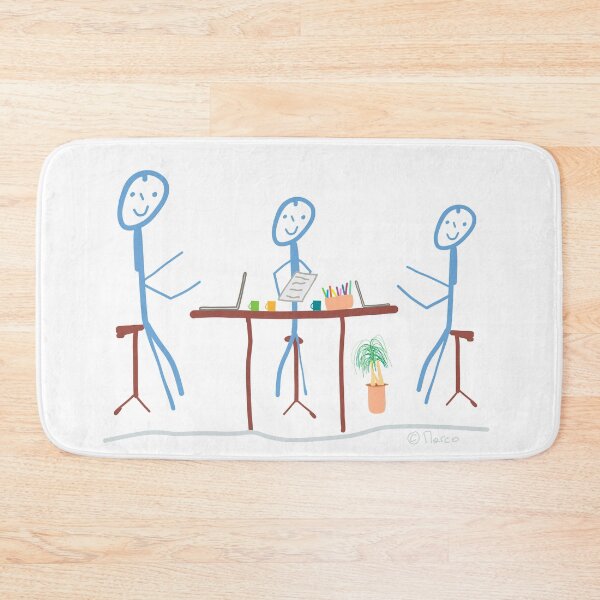 Item preview, Meeting stick figure talk determine team designed and sold by KlareLinie.