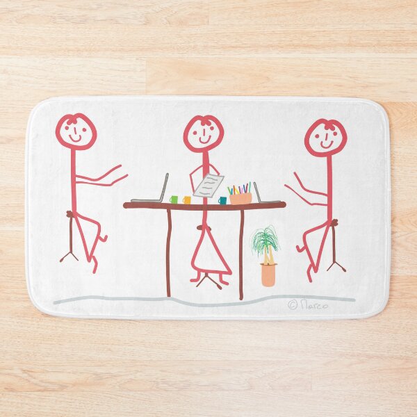 Item preview, Meeting stick figure talk determine team woman girl equality  designed and sold by KlareLinie.