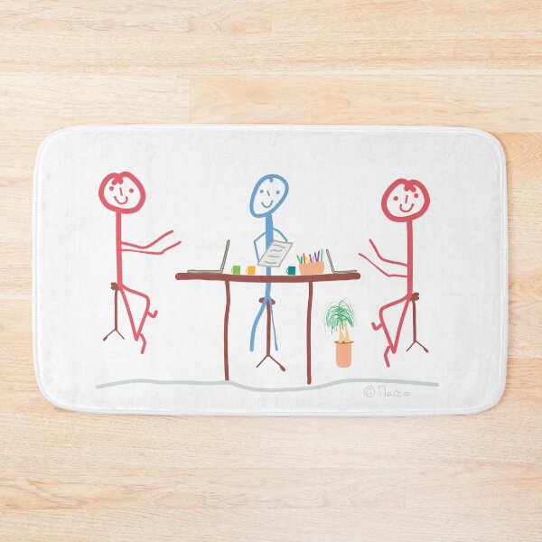 Item preview, Meeting stick figure talk determine team woman man boy girl equality  designed and sold by KlareLinie.