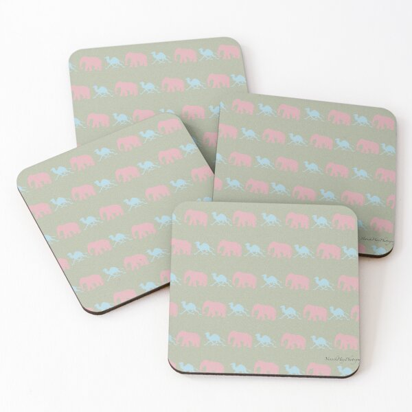 Item preview, Pink Elephant and Blue Camel Jungle designed and sold by Yannik Hay.