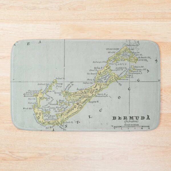 Item preview, Vintage Bermuda Map (1901) designed and sold by BravuraMedia.