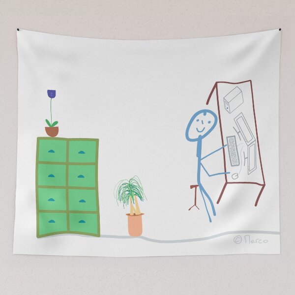 Item preview, Office stick figure, Management Secretary Job Work Boss designed and sold by KlareLinie.