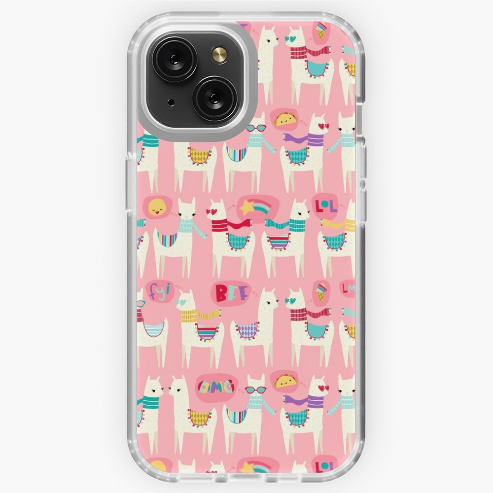 Tween Llamas on Pink Leggings for Sale by Heather Rosas