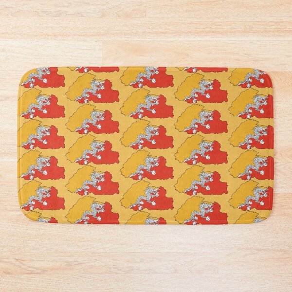 Item preview, Bhutan Map With Flag designed and sold by Havocgirl.