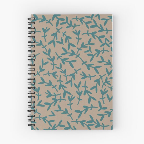 Item preview, Textured Paper Teal Botanical on Mocha designed and sold by kierkegaard.
