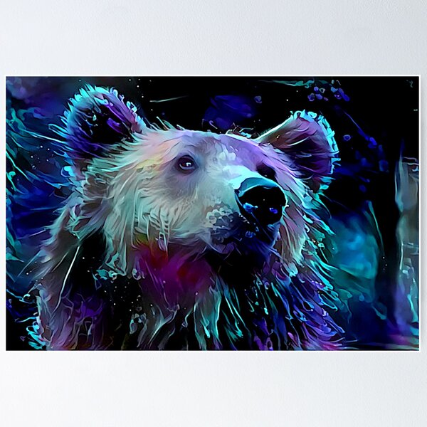 Item preview, Blacklight Grizzly Bear designed and sold by Alyxandre.
