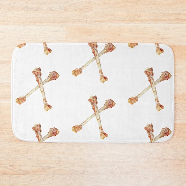 Item preview, Two crossed picked chicken bones on white. designed and sold by IaroslavB.