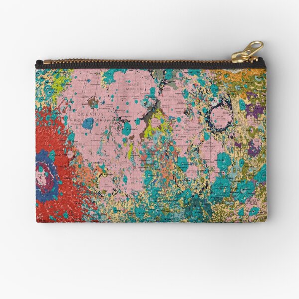 Geology of the Moon Zipper Pouch