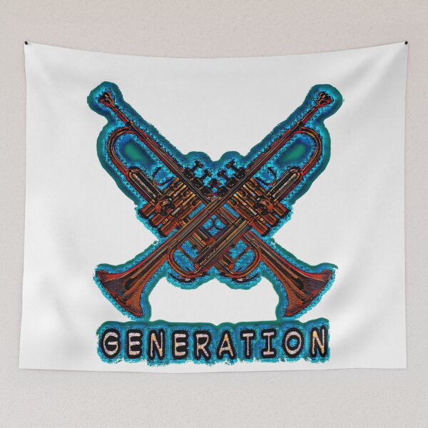 Item preview, X GENERATION IN BLUE AND BROWN designed and sold by Attiva.