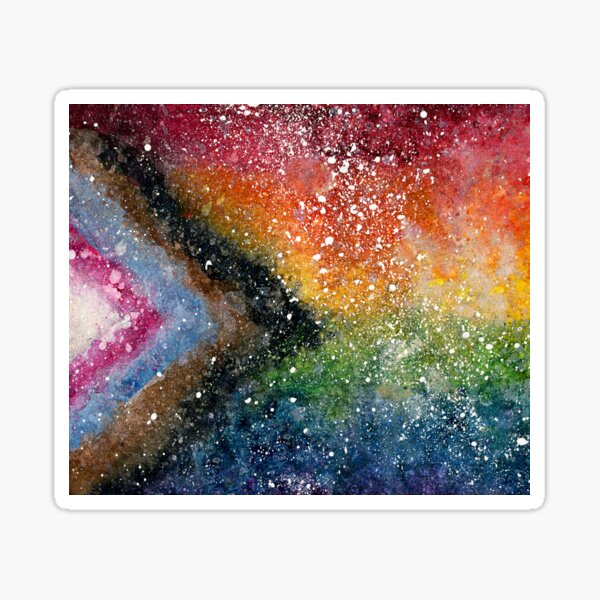 Inclusive Pride Galaxy Sticker