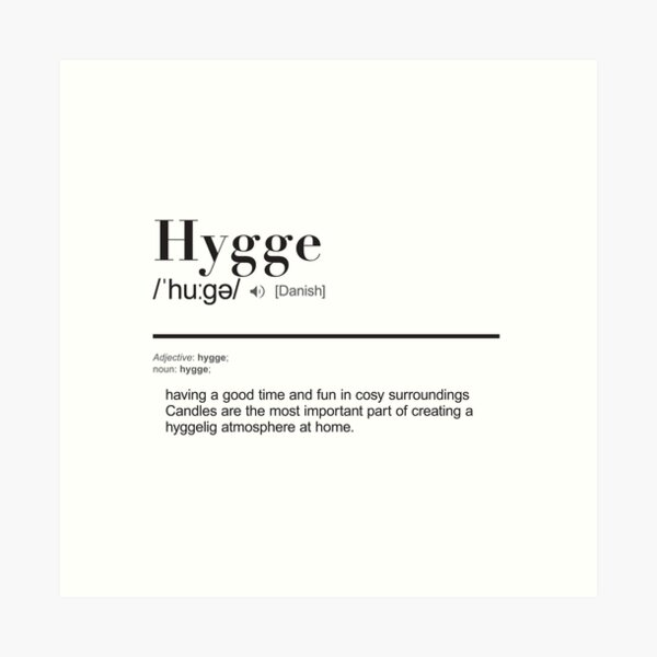 Item preview, Hygge - Travel Word Definition - Typography - Wanderlust designed and sold by thingswithlove.