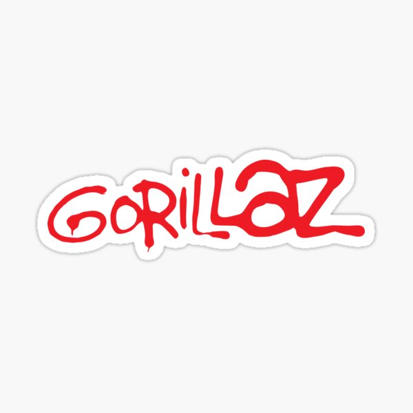 Gorillaz classic logo Sticker