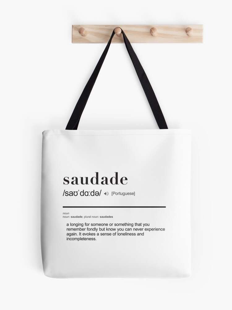 Saudade - Travel Word Definition - Typography - Wanderlust | Tapestry