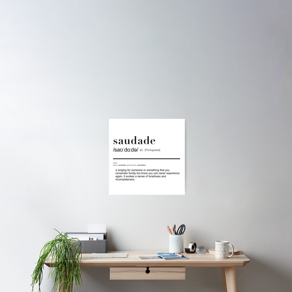 Saudade - Travel Word Definition - Typography - Wanderlust Art Board Print  by thingswithlove