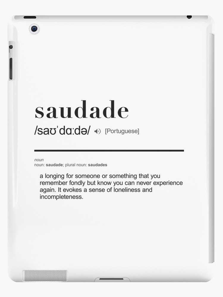 Saudade - Travel Word Definition - Typography - Wanderlust | Tapestry