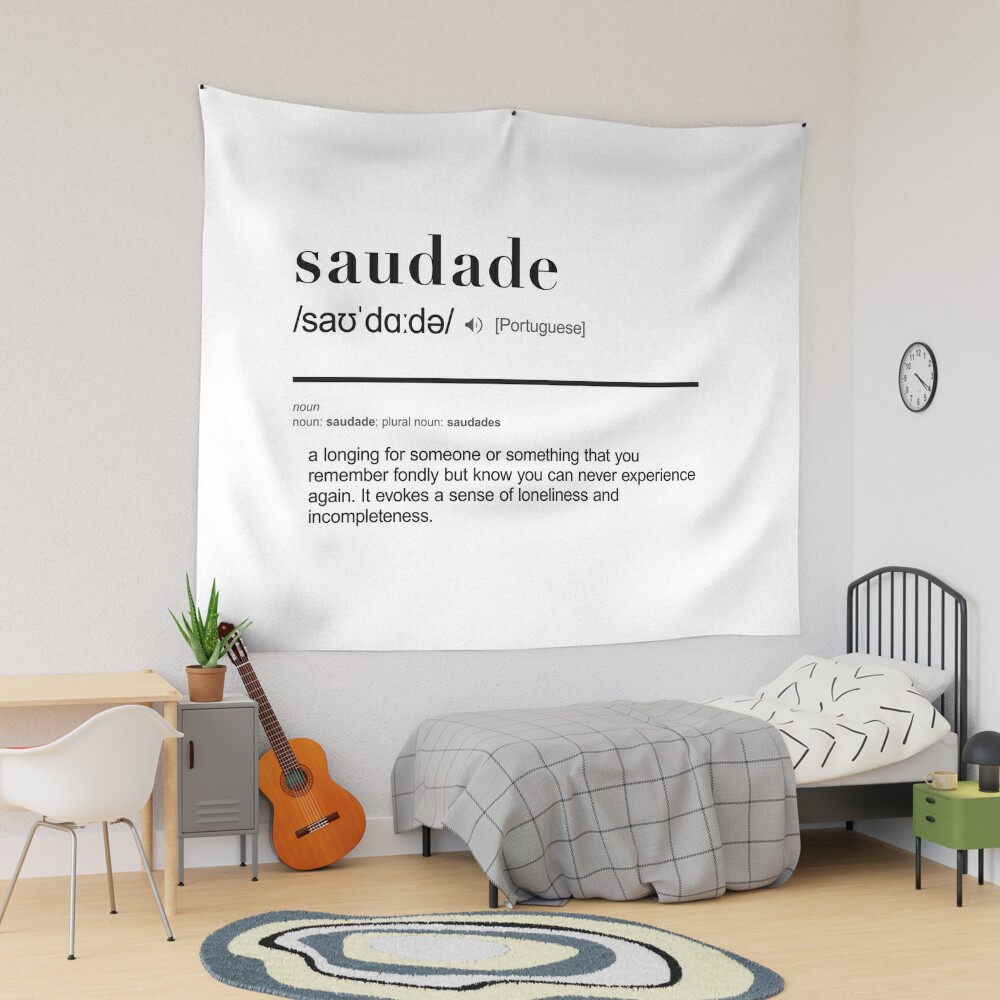 Saudade - Travel Word Definition - Typography - Wanderlust Art Board Print  by thingswithlove