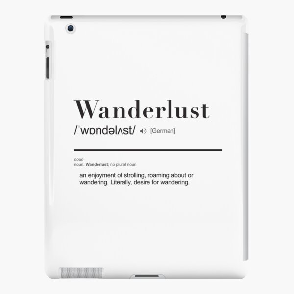 Saudade - Travel Word Definition - Typography - Wanderlust | iPad Case &  Skin