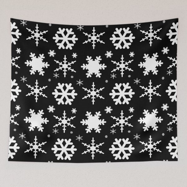 Item preview, Snowflakes Black designed and sold by blakcirclegirl.