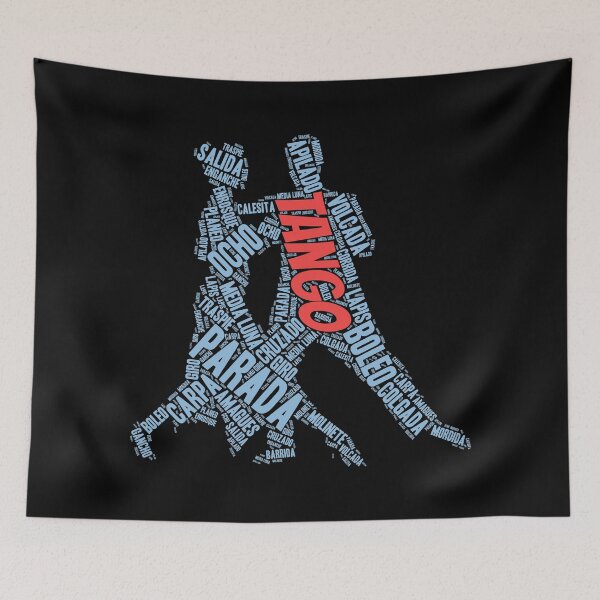 Item preview, Tango Steps Dance Couple Word Art designed and sold by infinitetango.