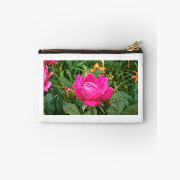 Item preview, Pink rose just coming out of the shower designed and sold by britishcottage.