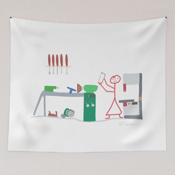 Item preview, Woodturning stick figure, wood craft profession job girl woman work designed and sold by KlareLinie.