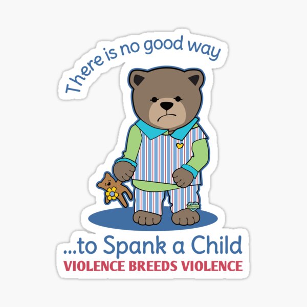 Don't Spank a Child Sticker