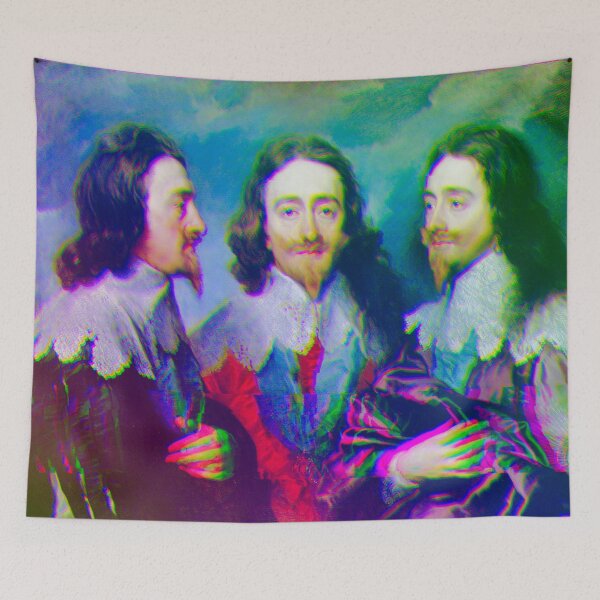 Item preview, Charles I in Three Positions (the Triple Portrait of Charles I) by Van Dyck (Glitched) designed and sold by Mr. Gattax.
