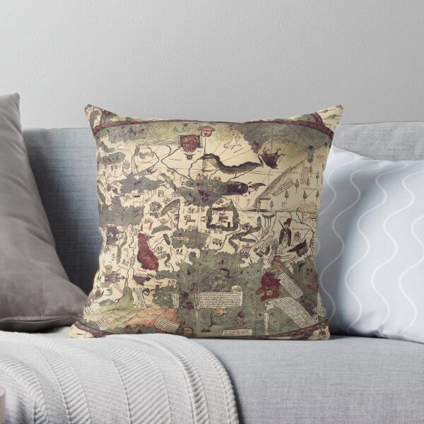 Designart CU7462-16-16-C World Map in Colors Throw Pillow 16 Designart CU7462-16-16-C World Map in Colors Throw Pillow 16