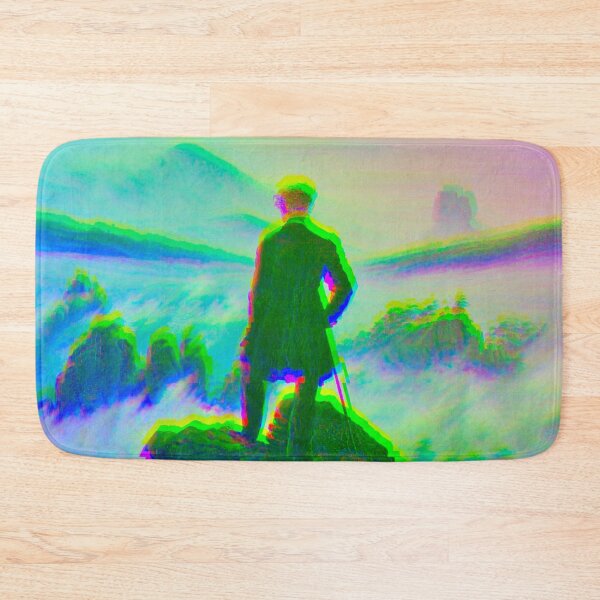 Item preview, The wanderer above the sea of fog by Caspar David Friedrich (Glitched)  designed and sold by Mr. Gattax.