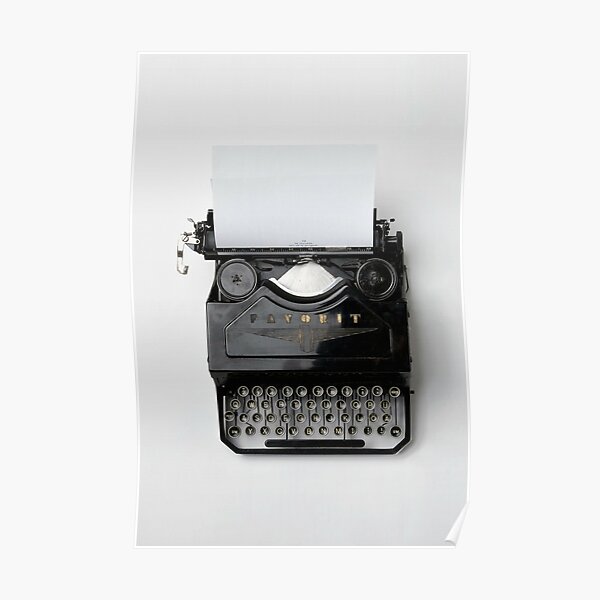 Máquina de escribir - regalo para escritores Póster