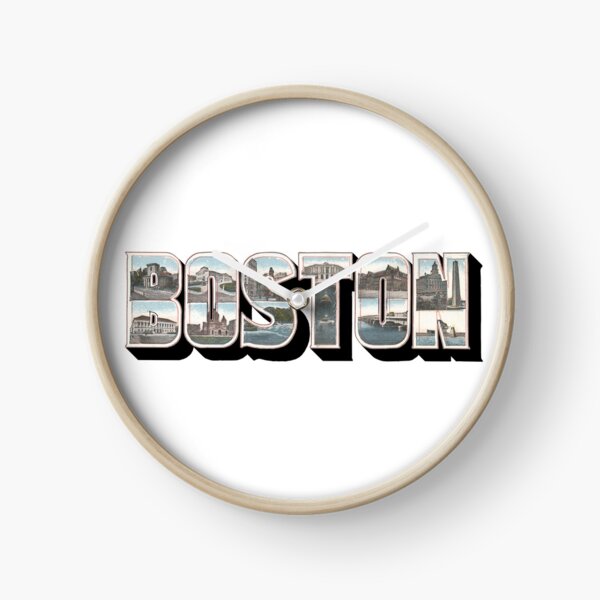 Boston Vintage Big Letter Clock