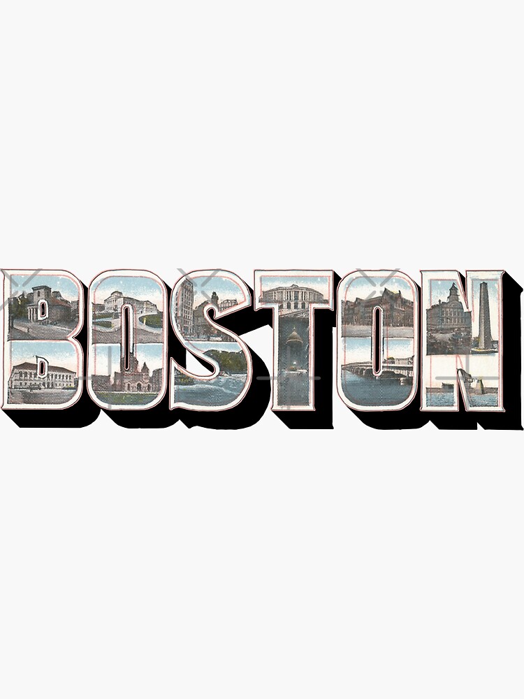 Boston Vintage Big Letter by ButterflysAttic