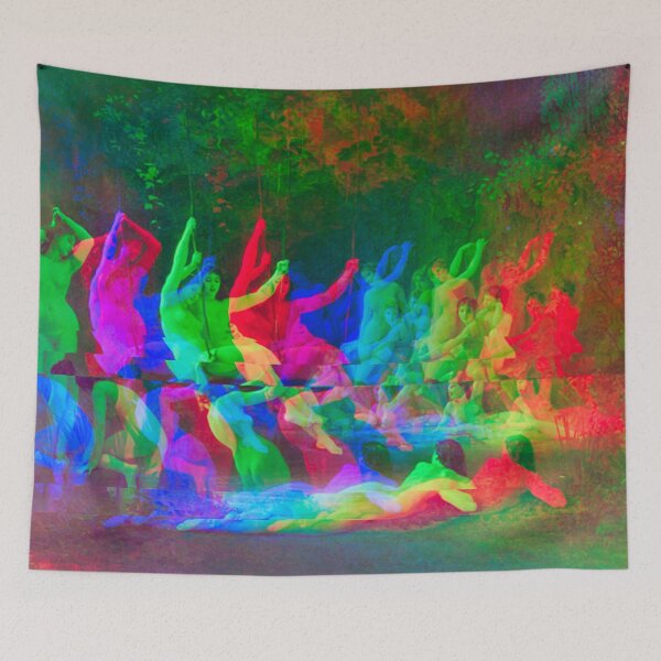 Item preview, The Nymphaeum by William-Adolphe Bouguereau (Glitched) designed and sold by Mr. Gattax.