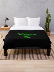 Go Vegan Throw Blanket