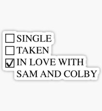 Sam and Colby Sticker