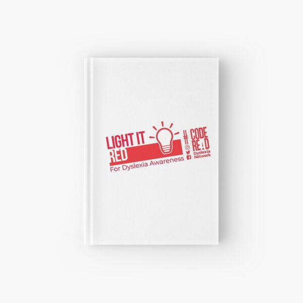 Light it Red for Dyslexia Hardcover Journal