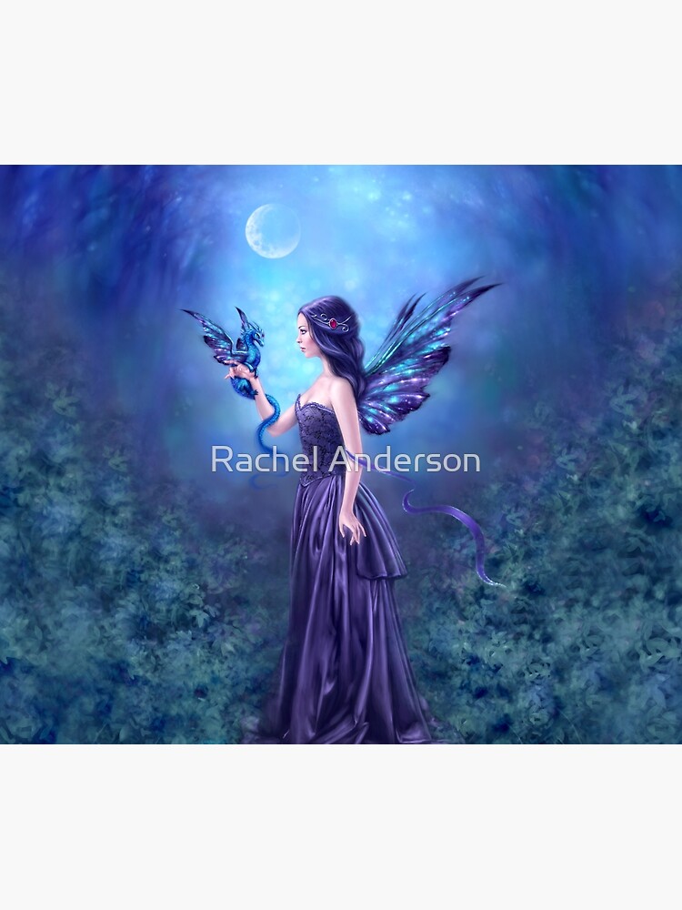 Artwork view, Iridescent Fairy & Dragon designed and sold by Rachel Anderson