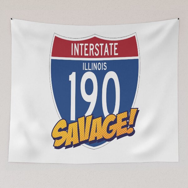 Item preview, Interstate 190 I-190 Illinois Chicago O'Hare International Airport Kennedy Expressway Interstate Highway designed and sold by ProjectX23.