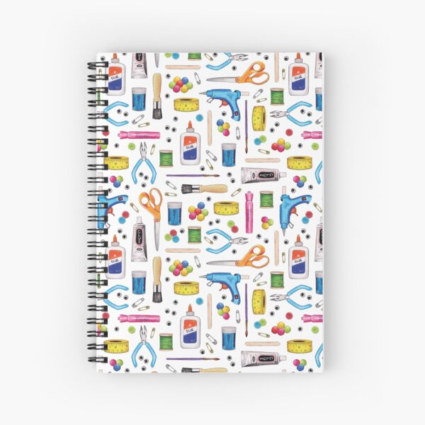 Item preview, Cute Craft Supplies Pattern designed and sold by somecallmebeth.