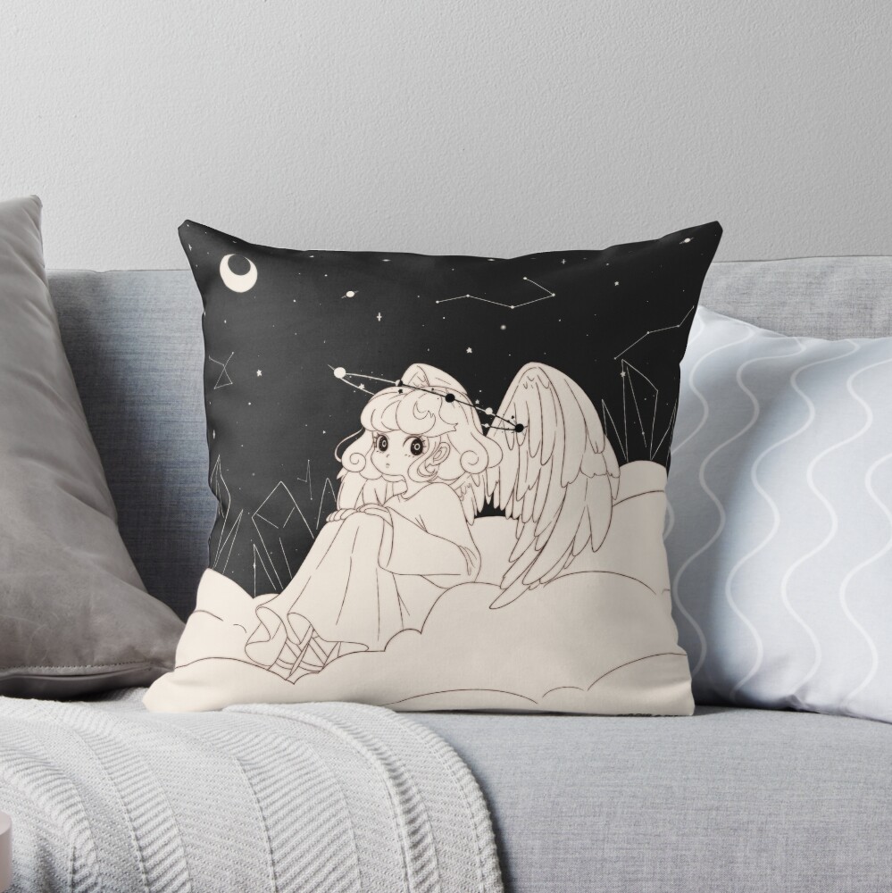 Space Angel Throw Pillow