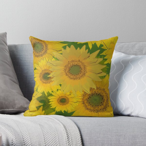 Sunflowers Throw Pillow