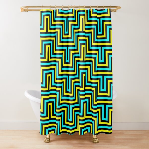 Op art - art movement, short for optical art, is a style of visual art that uses optical illusions Shower Curtain