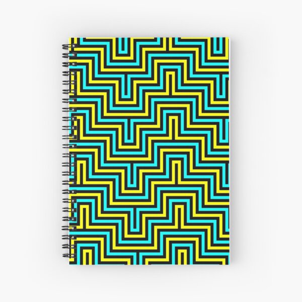 Op art - art movement, short for optical art, is a style of visual art that uses optical illusions Spiral Notebook