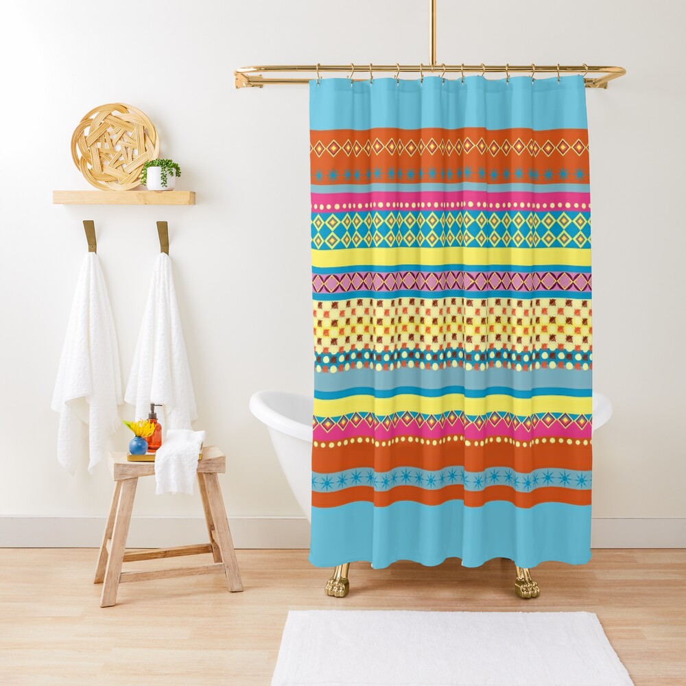 Bohemian  Sherbet Shower Curtain