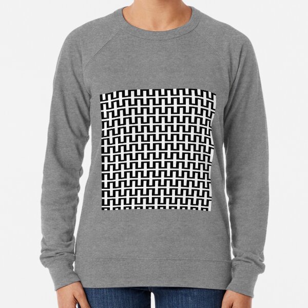 Op art - art movement, short for optical art, is a style of visual art that uses optical illusions Lightweight Sweatshirt