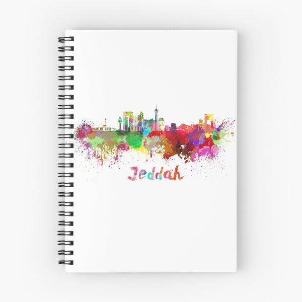 Item preview, Jeddah skyline in watercolor designed and sold by paulrommer.