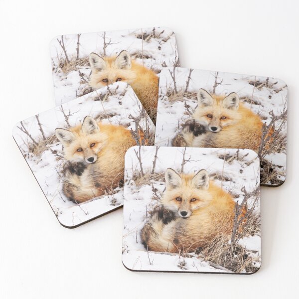 Item preview, Cozy Litte Fox in Snow designed and sold by Alyce Taylor.
