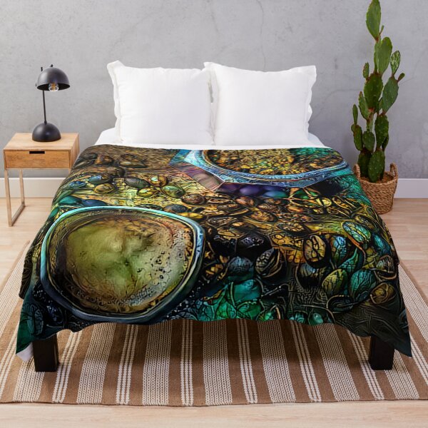 Item preview, Dreams of Coffee in Gold and Jade designed and sold by Alyxandre.
